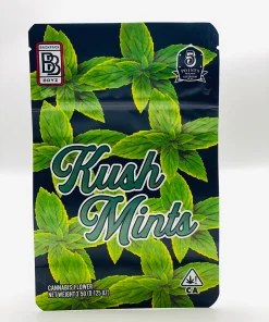 Kush Mints Strain, close up, available in Australia