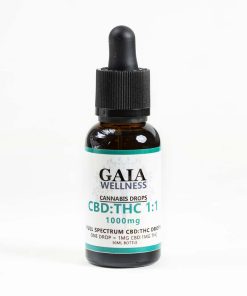 Full-Spectrum 1:1 CBD:THC Drops 1000mg, available in Australia