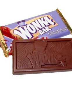 WONKA CHOCOLATE BARS, close up, available in Australia