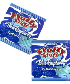 FLUFFY STUFF BLUE RASPBERRY GUMMIES, available in Australia