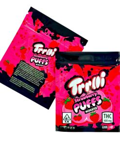 TRRLLI STRAWBERRY PUFFS vape device, available in Australia