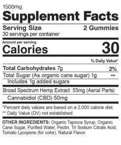 CBDfx, Original Mixed Berry CBD Gummies, Broad Spectrum THC-Free, 60ct, 1500mg CBD, available in Australia