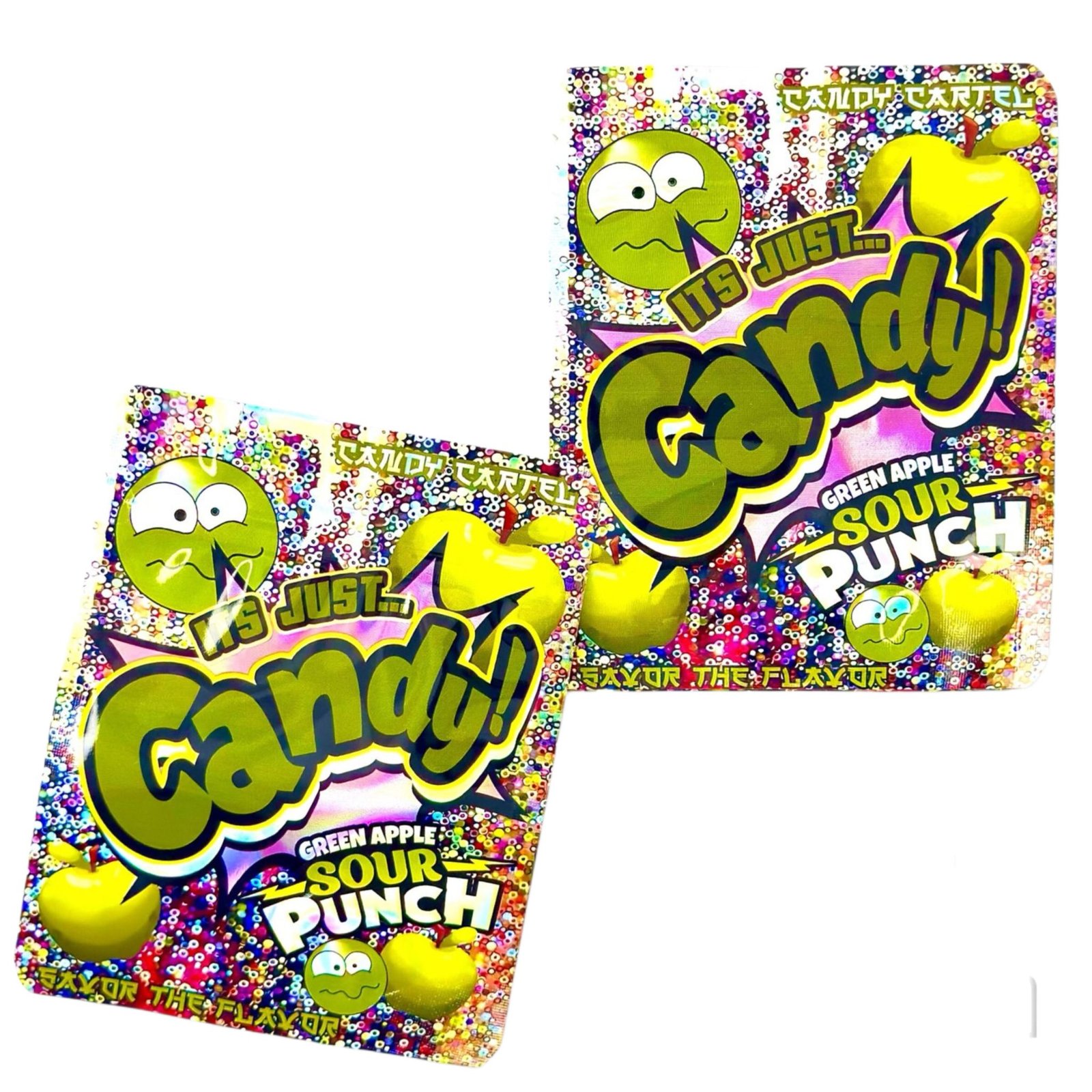 Candy Cartel green apple THC gummies available in Australia