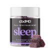 cbdMD, Sleep CBD Gummies, Raspberry, Full Spectrum, 30ct, 90mg THC + 600mg CBN + 1500mg CBD, alternate view, available in Aus