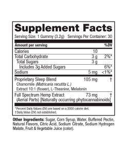cbdMD, Sleep CBD Gummies, Raspberry, Full Spectrum, 30ct, 90mg THC + 600mg CBN + 1500mg CBD, packaging shown, available in Au