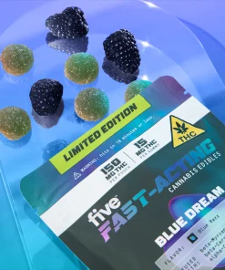 BLUE DREAM FAST-ACTING 15MG THC GUMMIES, alternate view, available in Australia