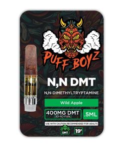 Puff Boyz -NN DMT .5ML(400MG) Cartridge, Wild Apple, available in Australia