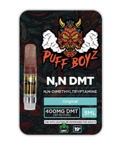 Puff Boyz -NN DMT .5ML(400MG) Cartridge, Original, close up, available in Australia