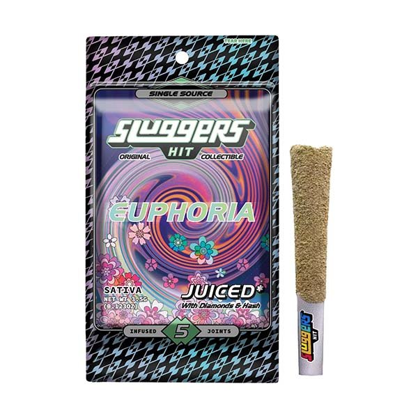 SLUGGERS HIT PRE ROLL, packaging shown, available in Australia