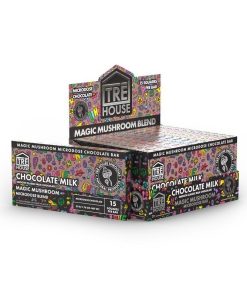 TRE HOUSE MUSHROOM CHOCOLATE BARS, close up, available in Australia